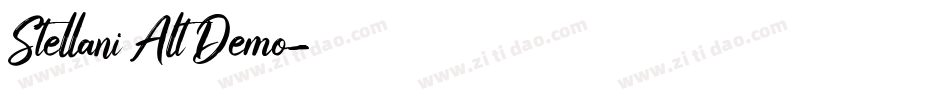 Stellani Alt Demo字体转换
